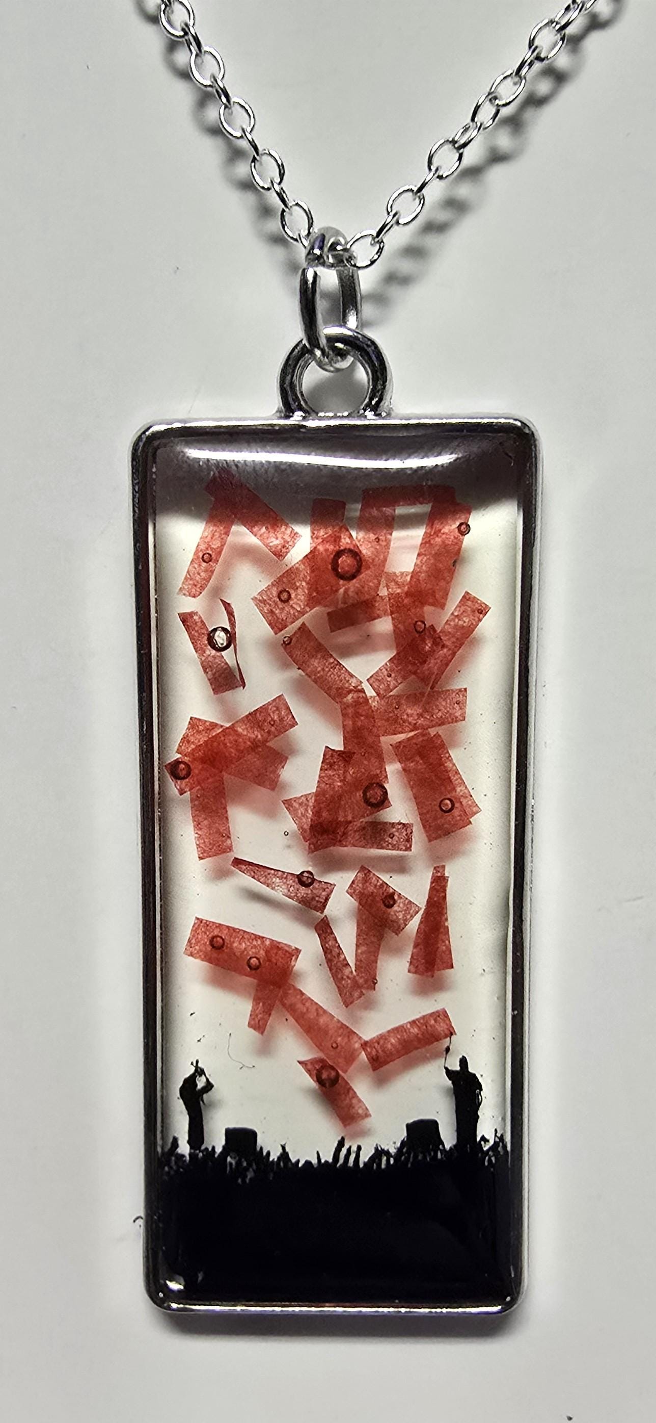 New Era Inspired Necklace - Long Rectangle