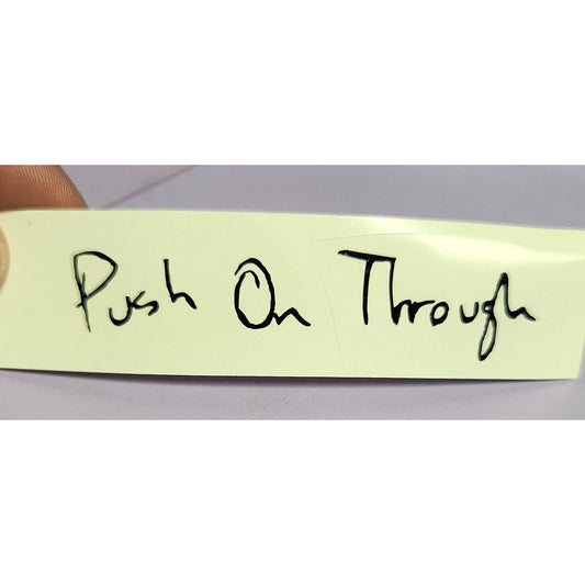 Push on Through Decal