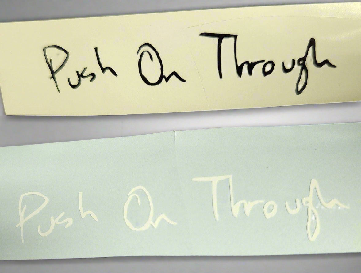 Push on Through Decal