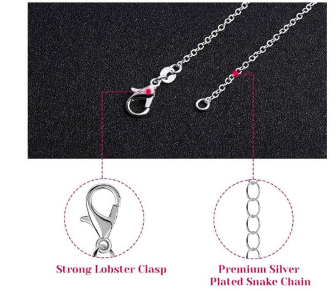 B&W square - Necklace/Keychain