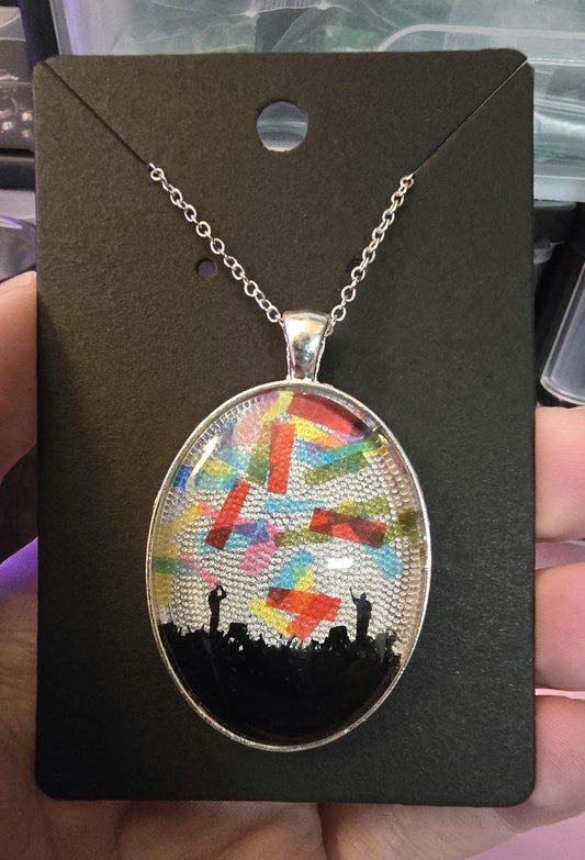 All Eras Trees - Large Pendant Necklace or Keychain