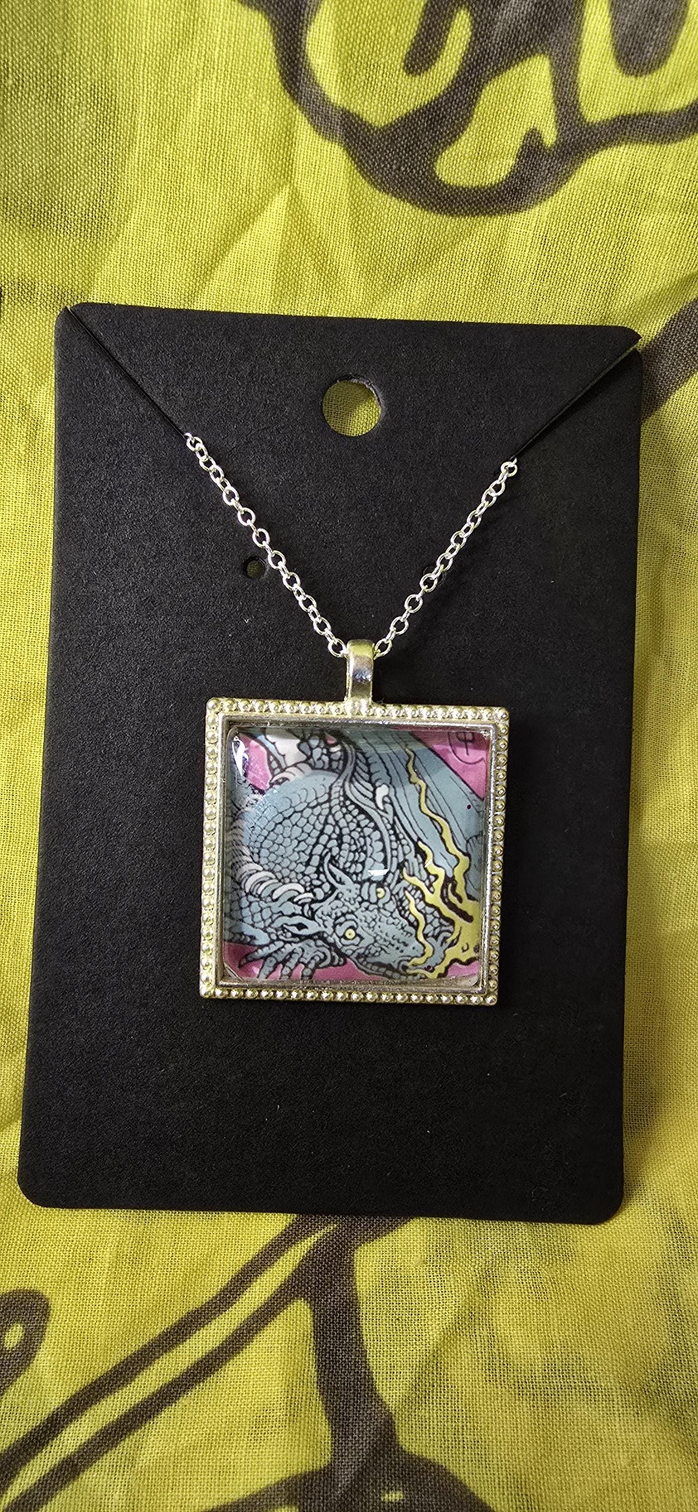 Trash square - Necklace/Keychain