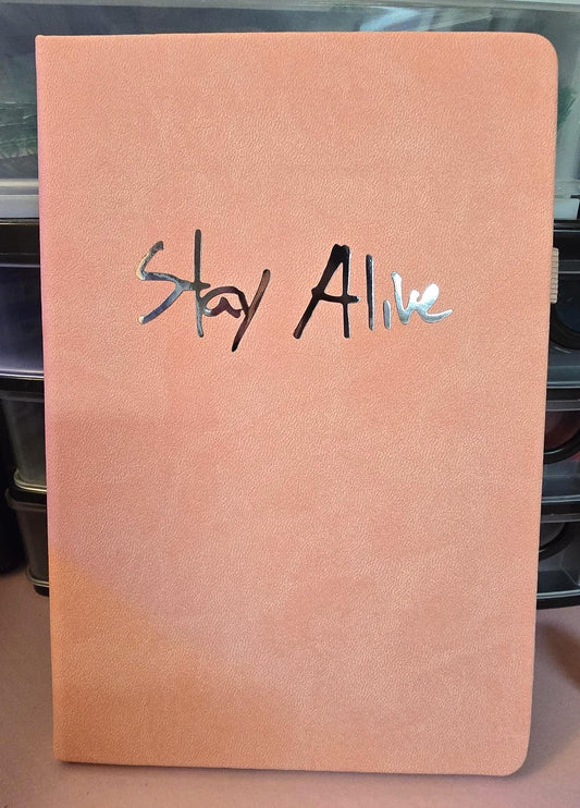 Stay Alive - Journal (Light Pink/Salmon)