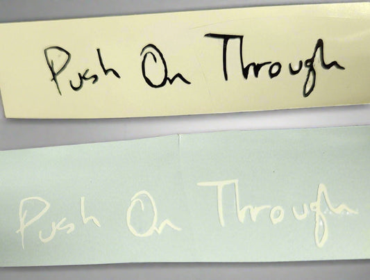 Push on Through Decal