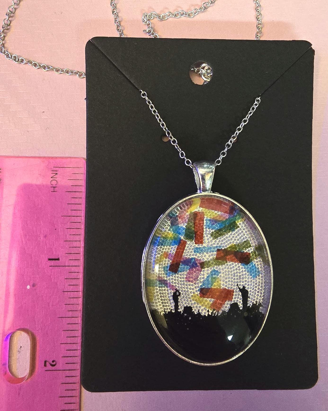 All Eras Trees - Large Pendant Necklace or Keychain
