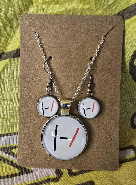 BF symbol - Necklace/Earring Bundle