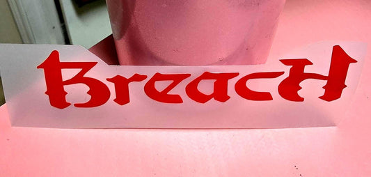 B reach (title only) - Vinyl Decal
